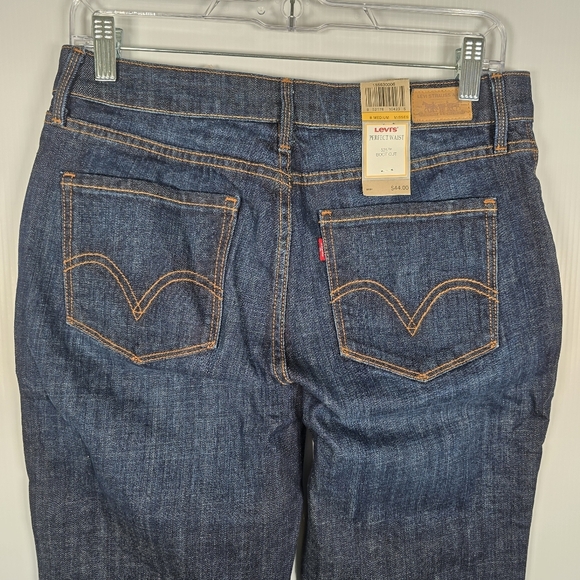 NWT Levis Jeans Womens Blue 525 Perfect Waist Bootcut Elastic Waist Stretch 8M - Picture 9 of 13